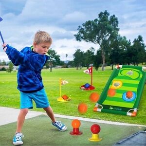 Golf Set, Indoor Outdoor Outside Golf Toys Gifts for 3 -6 Year Old